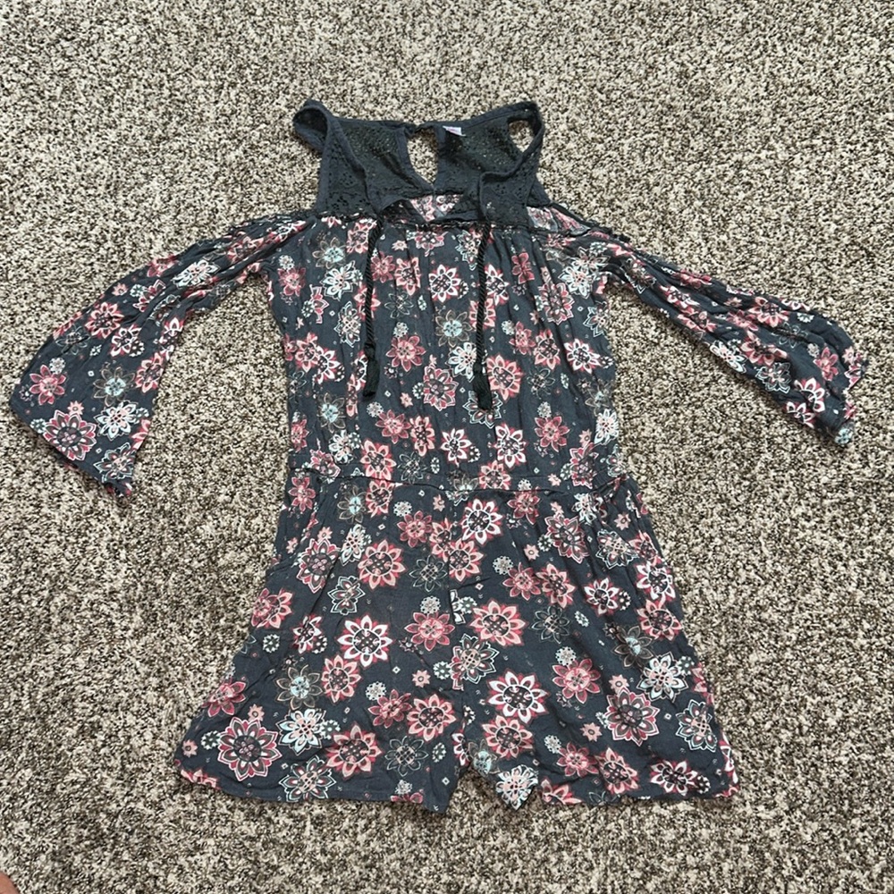 Girls long sleeve/shorts romper from Justice